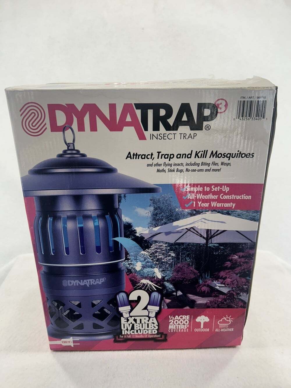Dynatrap 3 DT1100 1/2 Acre Insect Trap Outdoor - NEW IN BOX